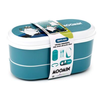 Moomin Stacked Bento Box Lunch Box con posate