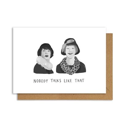 Josephine and Daphne (Some Like it Hot) A6 Greetings Card