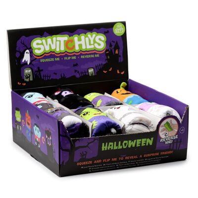 Switchlys Witch/Cat, Monster/Pumpkin, Ghost/Mummy, Vampire/Bat Water Snake Toy