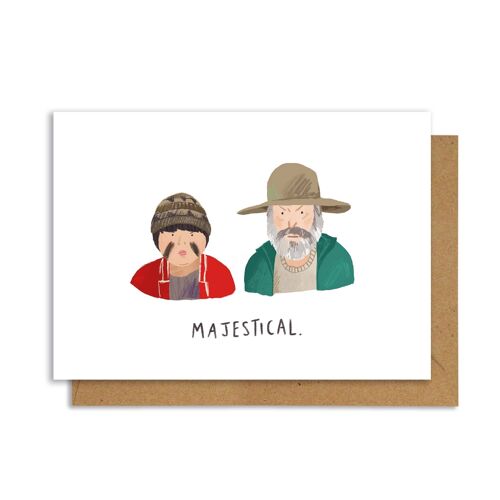 Ricky Baker and Uncle Heck (Hunt For the Wilderpeople) A6 Greetings Card