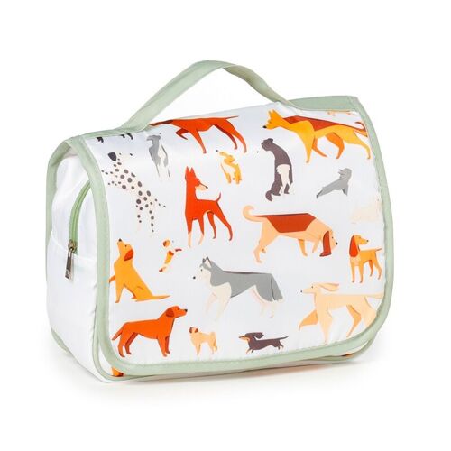 Barks Dog Hanging Toiletry Makeup Wash Bag