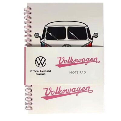 Volkswagen VW T1 Camper Bus Summer Spiral Bound A5 Notebook