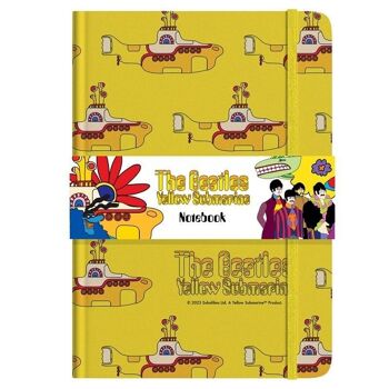 Carnet A5 en papier recyclé The Beatles Yellow Submarine