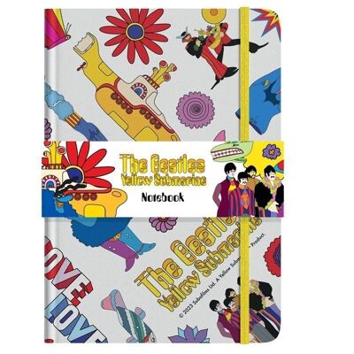 The Beatles Yellow Submarine White Recycled Paper A5 Notebook