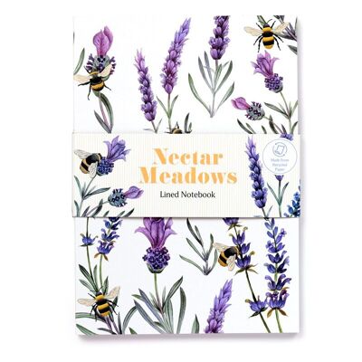 Carnet A5 en papier recyclé Nectar Meadows