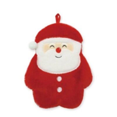 Santa Christmas 1L Hot Water Bottle with Plush Cover