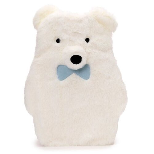 Polar Bear 650ml Hot Water Bottle with Plush Cover