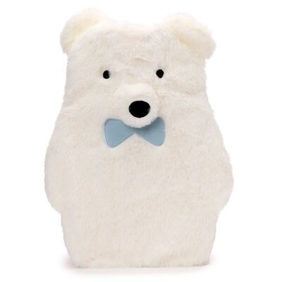 Bolsa de agua caliente Polar Bear de 650 ml con funda de felpa