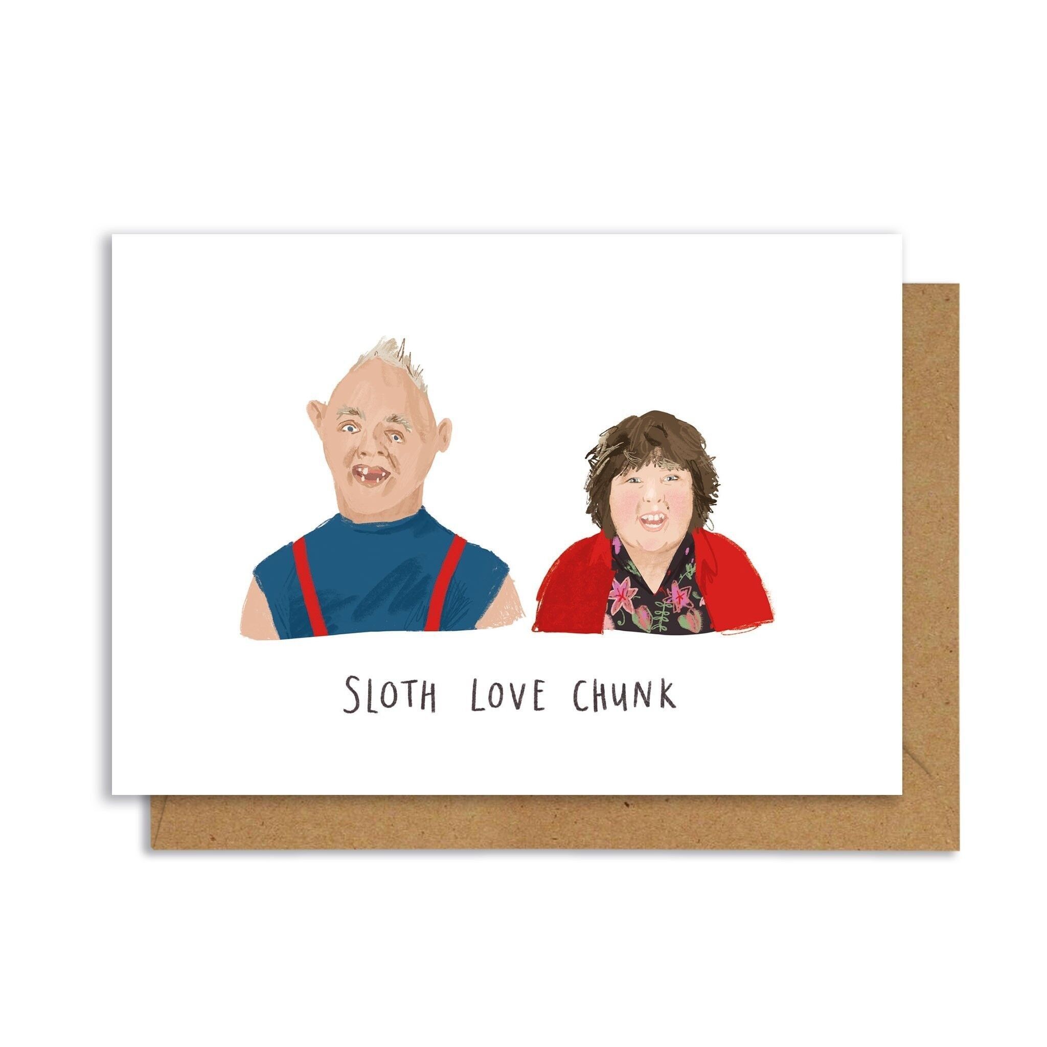 Cartolina d'auguri A6 Sloth Love Chunk