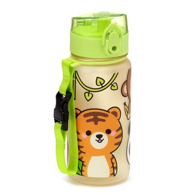 Adoramals Wild Pop Top Bottiglia per bambini infrangibile da 350 ml