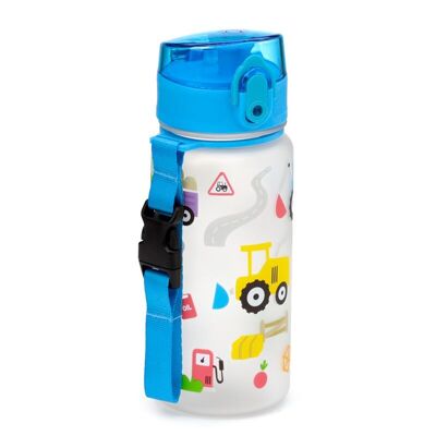 Bottiglia per bambini infrangibile Little Tractors Pop Top da 350 ml