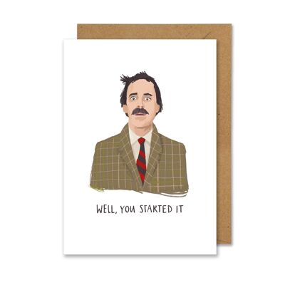 Basil Fawlty A6 Greetings Card