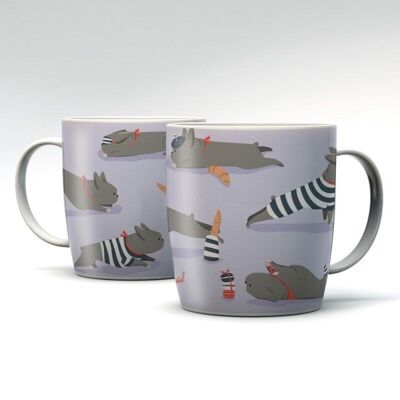 Bertrand the French Bulldog Porcelain Mug