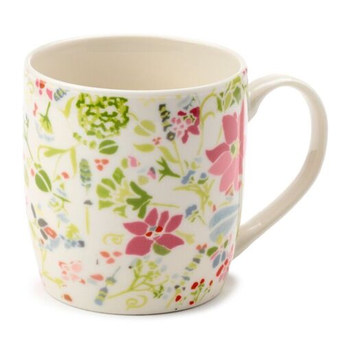 Julie Dodsworth Pink Botanical Porcelain Mug