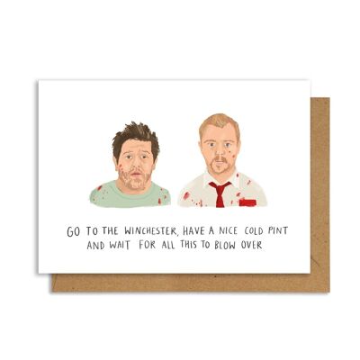 Shaun of the Dead A6 Greetings Card