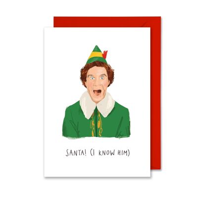 Tarjeta de Navidad Elf A6