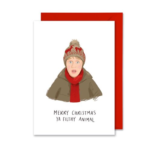 Home Alone A6 Christmas Card