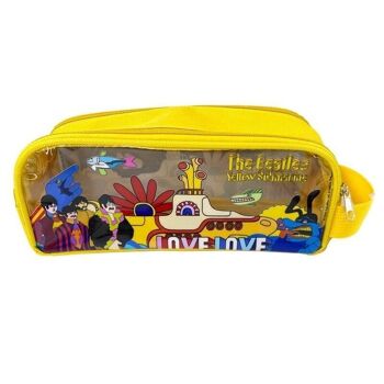 Trousse à crayons à fenêtre transparente The Beatles Yellow Submarine