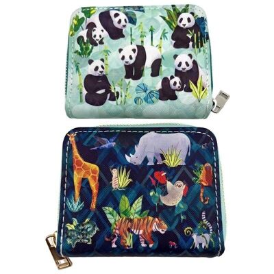 Animal kingdom Zip Around Small Wallet Purse