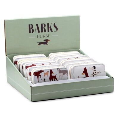 Barks Dog Zip Around Small Wallet Purse