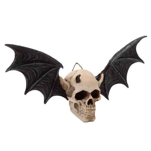 Devil Bat Skull Wall Plaque