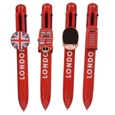 London Souvenir Multi Colour Pen (6 Colours)
