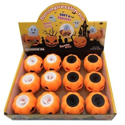 Squeezy Halloween Pumpkin Ghost Pop Out Toy