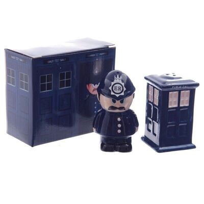 Policeman & Police Box Ceramic Salt & Pepper Set