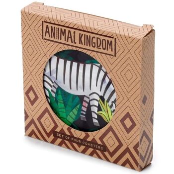 Animal Kingdom Ensemble de 4 sous-verres en liège 1