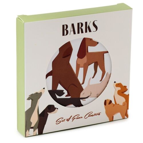 Barks Set of 4 Cork Coasters