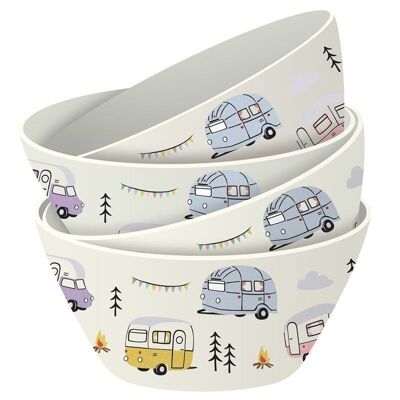 Wildwood Caravan Set of 4 RPET Picnic Bowls