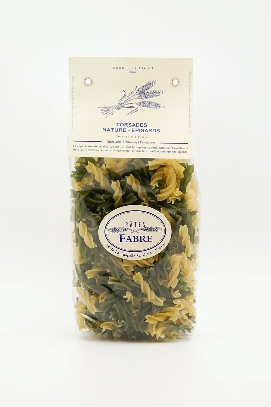 Pâtes - Torsade Nature & Epinards