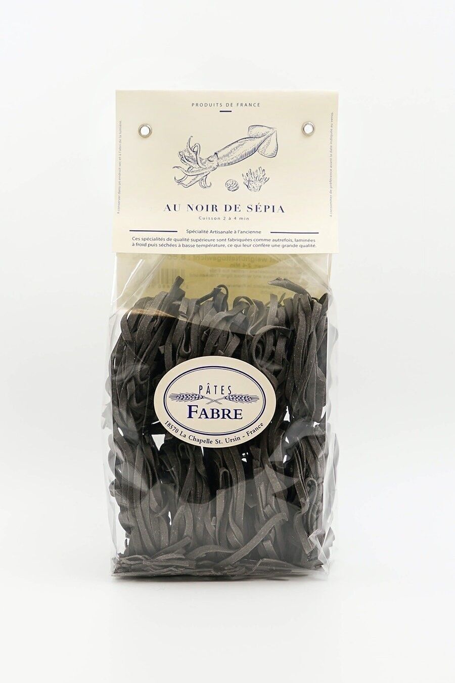 Pâtes - Tagliatelles Nids Noir de Sepia