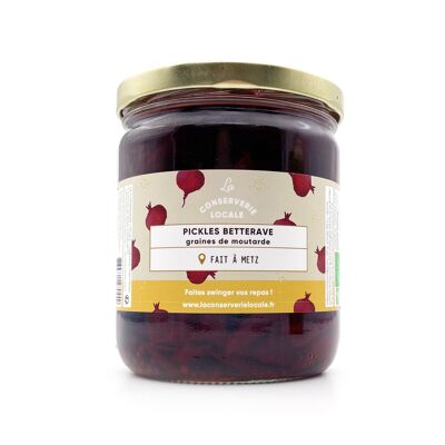 Pickles Betterave Graines de Moutarde Bio 184g