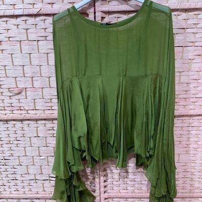 High Quality Women's Silk Blouse + Tank Top - Fashion