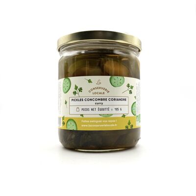 Pickles Concombre Coriandre Curry Bio 195g