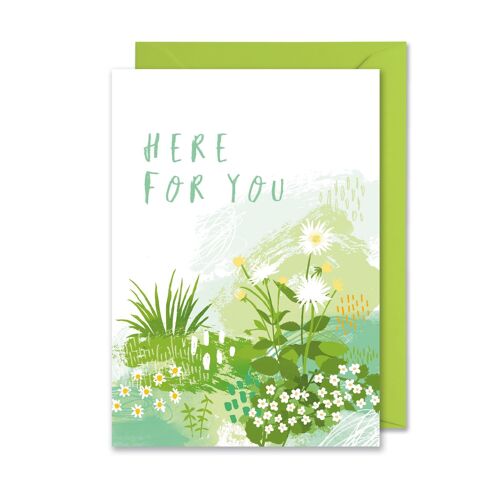 Here for you card