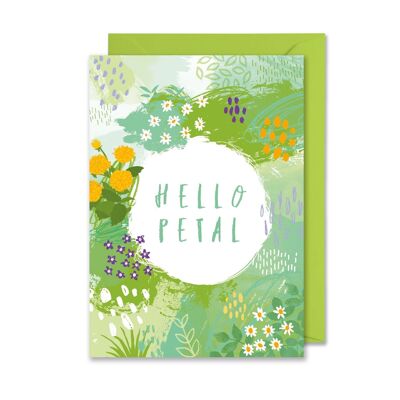 Hello Petal card
