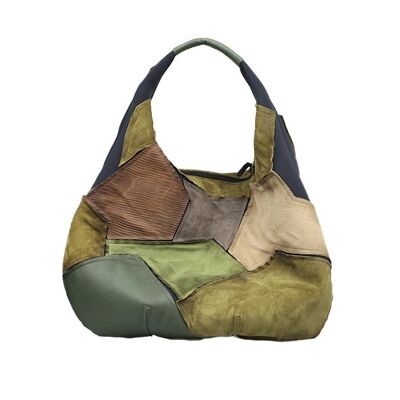 Leather Bag M. Raven multicolor AW23