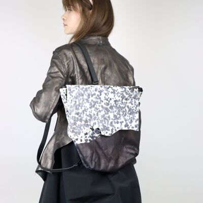 Sac en cuir M. SMOKEY AW23 BLANC