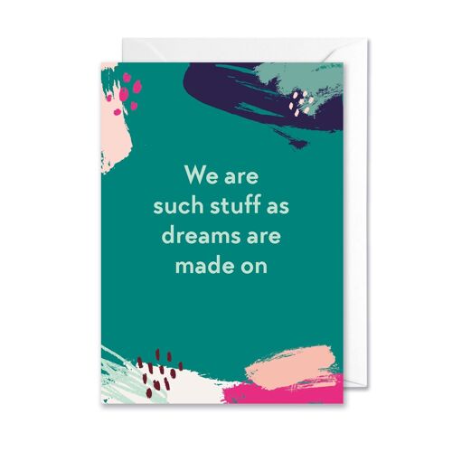 Shakespeare Quote A6 card -  The Tempest
