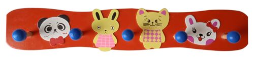 Wooden children's wall hanger.  Dimension: 50x9x7cm EK-127