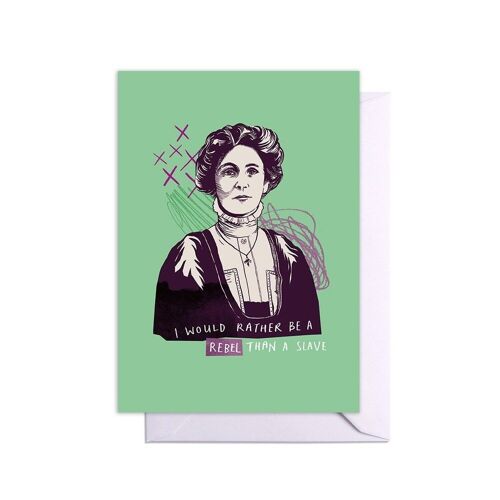 Emmeline Pankhurst Quote Card