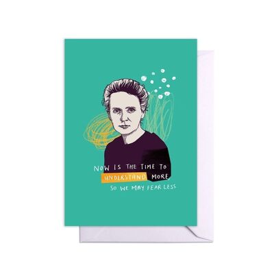 Marie-Curie-Zitat-Karte