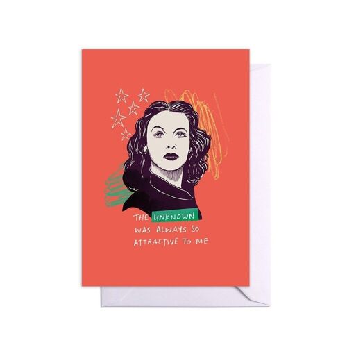 Hedy Lamarr Quote Card