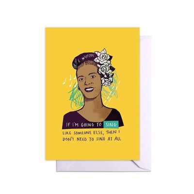 Billie Holiday Quote Card
