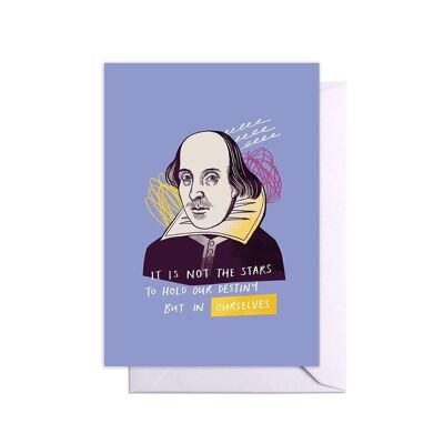 Biglietto con citazione di Shakespeare