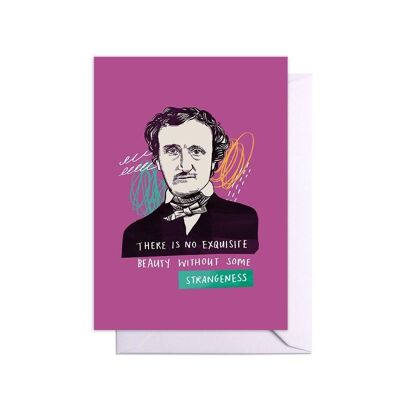 Tarjeta con cita de Edgar Allan Poe