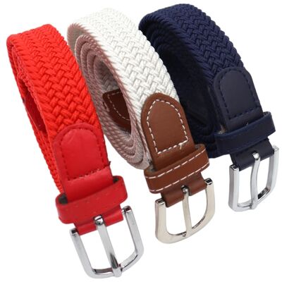 Elastic belt - belt ladies - elastic belt - Stretch Belt - 3 pack