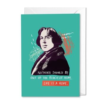 Carte de citation Oscar Wilde A6